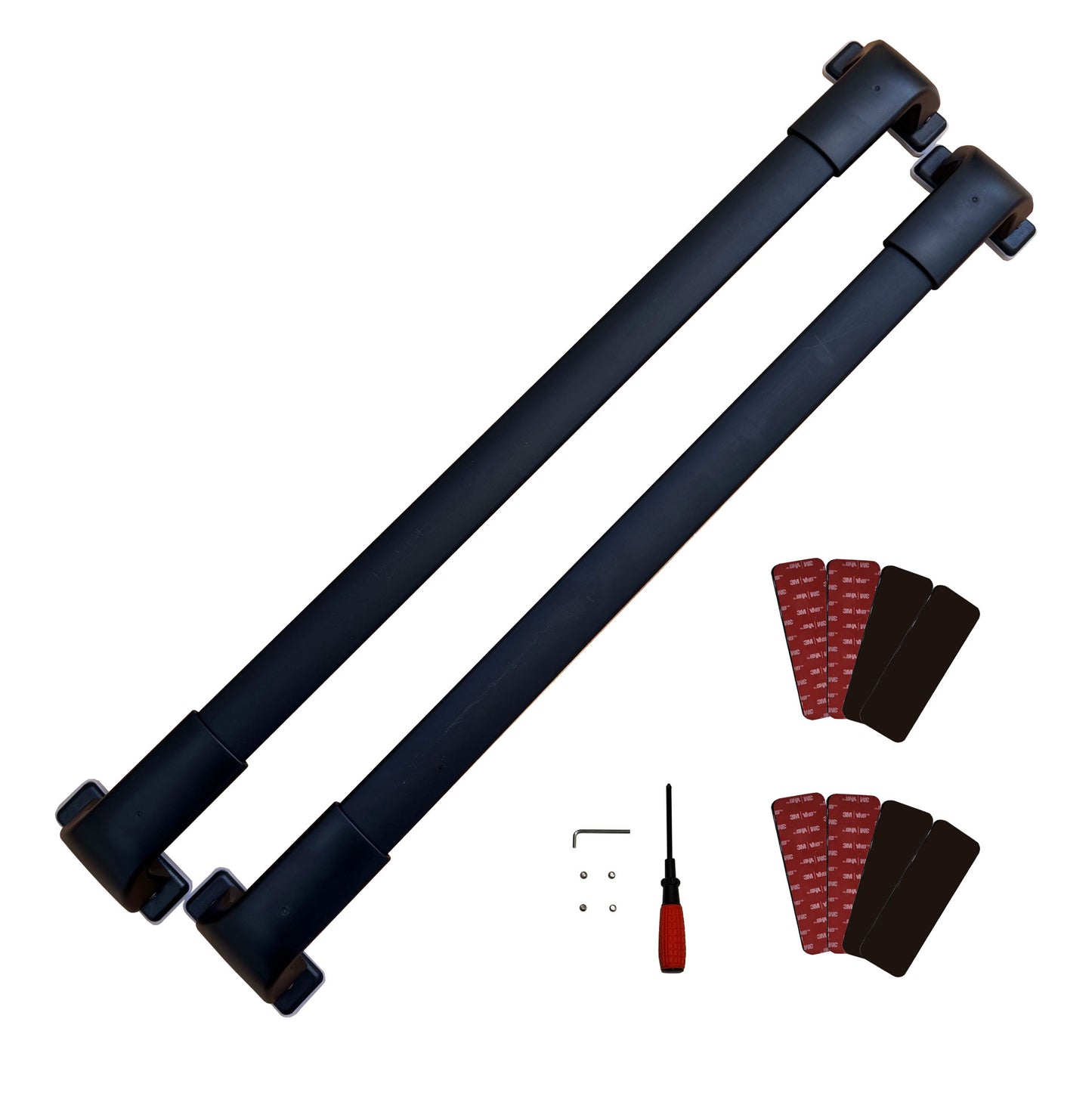 BMWi3 Roof Rails basic set + additional metalic plates set (for use on 2 cars)
