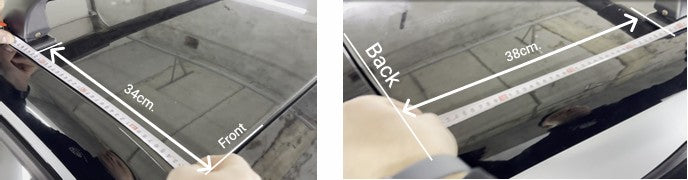 Align the distances on both sides